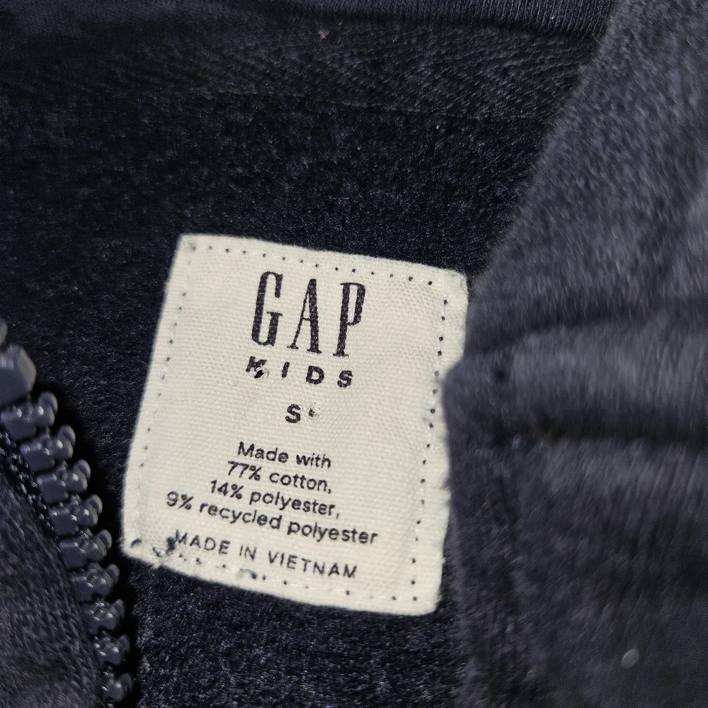 GAP Navy Blue Hoodie with American Flag Logo